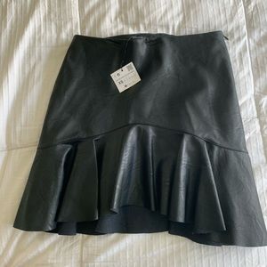leather skirt from Zara